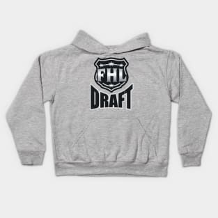 Fantasy Hockey League Draft Logo Kids Hoodie